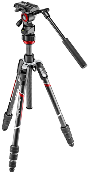 Manfrotto Video Tripod - Includes 1x Tripod and 1x Padded Carrying Bag. A professional tripod system designed for HD DSLR and interchangeble lens cameras.